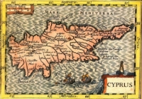Древняя карта Кипра